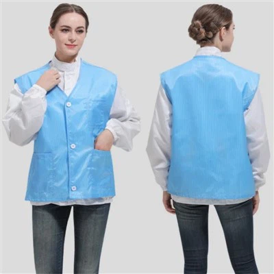 Gilet de protection du travail de la salle des nettoyages ESD