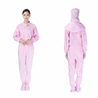 Combinaison de salle blanche à col militaire